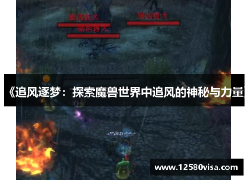 《追风逐梦：探索魔兽世界中追风的神秘与力量》
